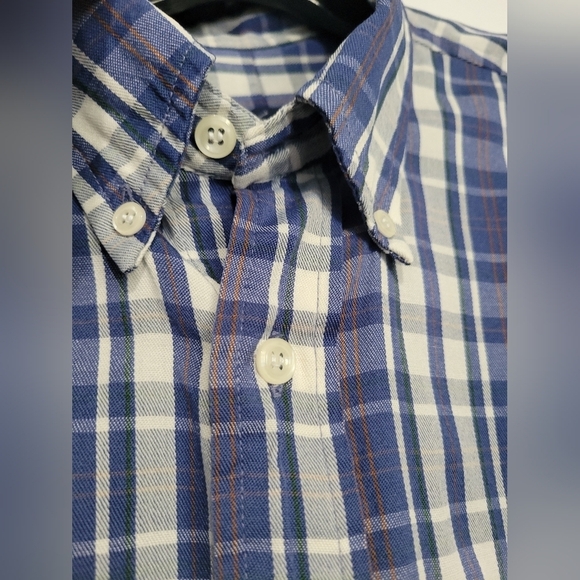 Ralph Lauren Plaid Shirt Blue Medium - Picture 5 of 7